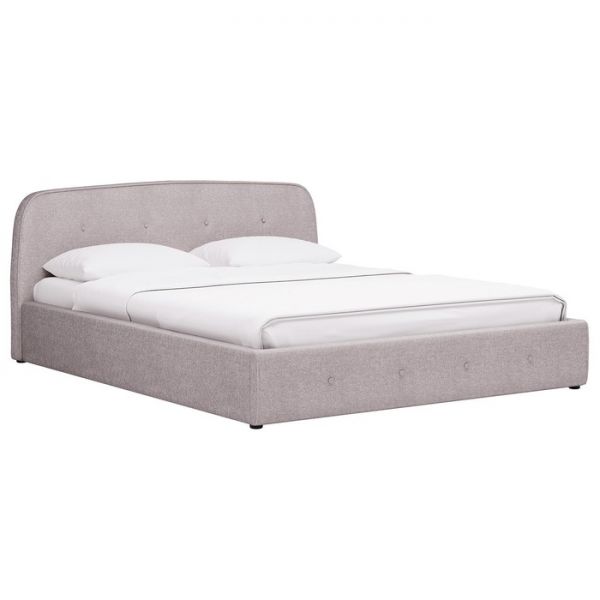 Кровать Илона, 1600х2000, ортопедическое осн+ПМ, Ролан/Льняной