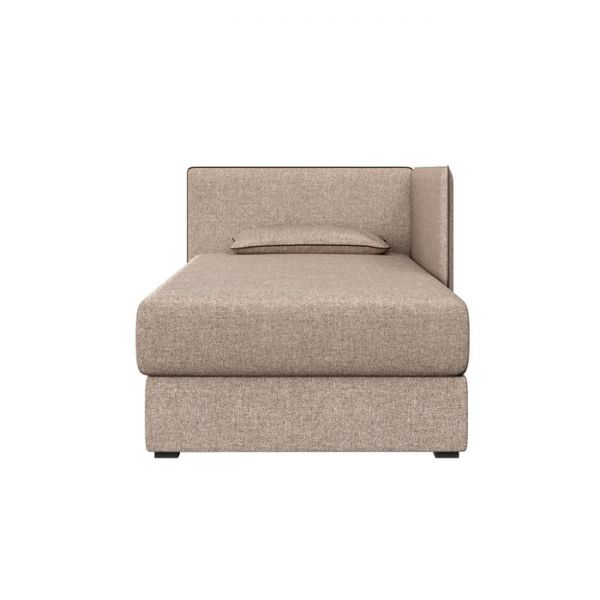 Тахта Миа левый, 1950х810, Шерлок 932/кожзам Мадрид 925