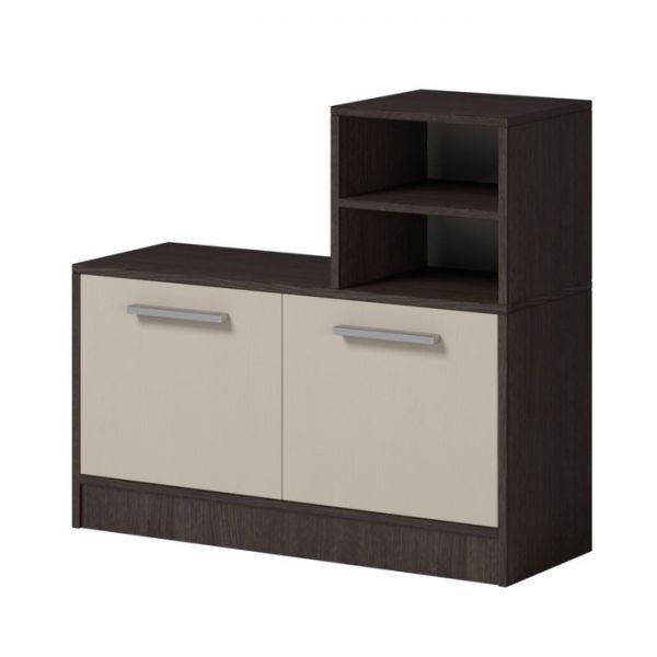Комод-обувница «Энтер», 900 ? 343 ? 816 мм, венге / дуб молочный