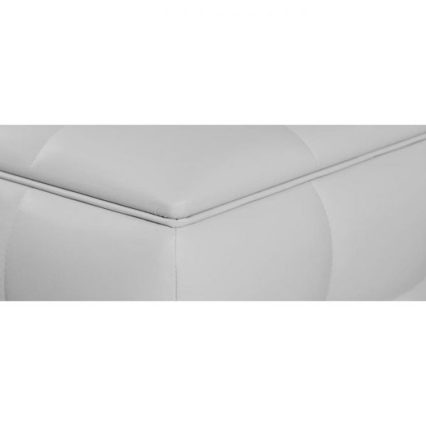 Квадратный пуф «Алеро», 540 ? 540 ? 400 мм, экокожа, цвет взбитые сливки