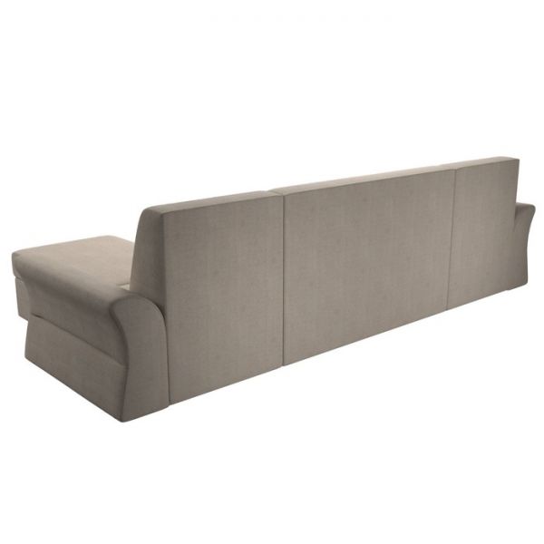 П-образный диван «Клайд», механизм дельфин, рогожка, цвет бежевый