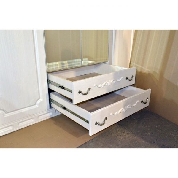 Шкаф 4х створчатый Мария-луиза Бодега белый