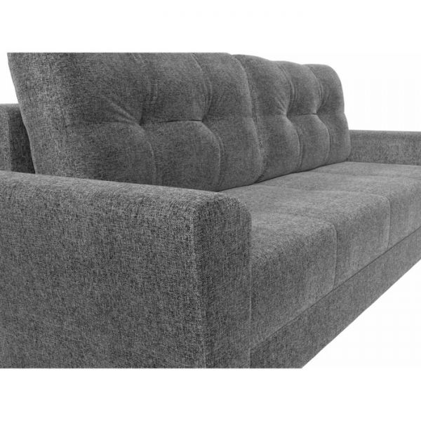 Диван прямой «Амстердам», механизм еврокнижка, рогожка, цвет серый