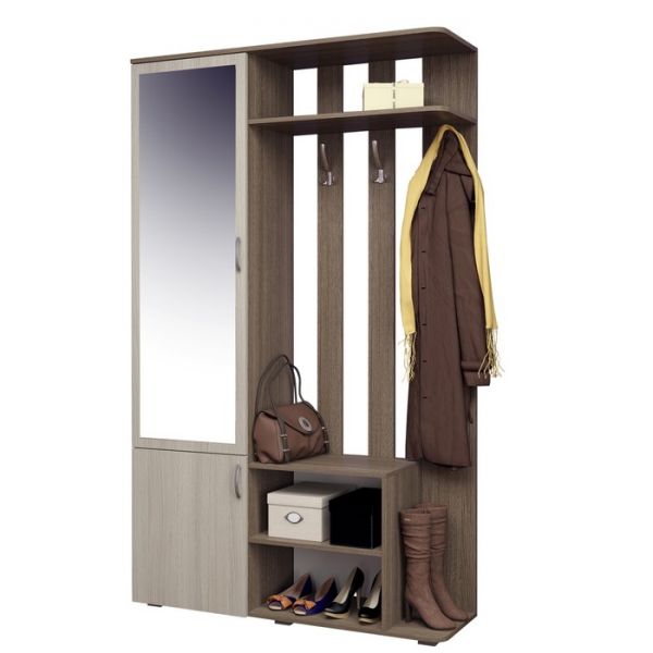 Прихожая 1200 ? 370 ? 2000, Ясень шимо темный/Ясень шимо светлый