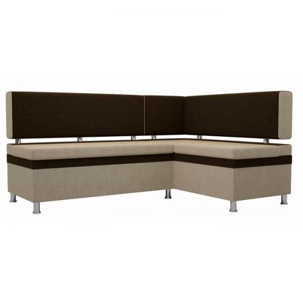 Кухонный уголок «Стайл», микровельвет, цвет бежевый / коричневый