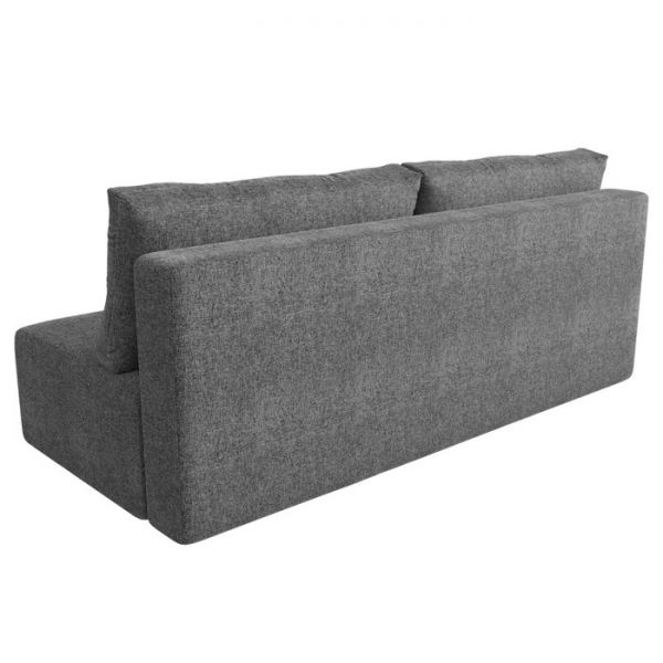 Прямой диван «Лондон», механизм еврокнижка, рогожка, цвет коричневый