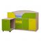 Уголок школьника «Юниор-4.1», 2105 ? 740 ? 1230 мм, цвет ясень шимо светлый/лайм/жёлтый