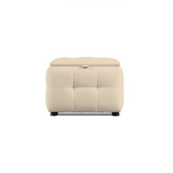 Квадратный пуф «Алеро», 540 ? 540 ? 400 мм, экокожа, цвет взбитые сливки