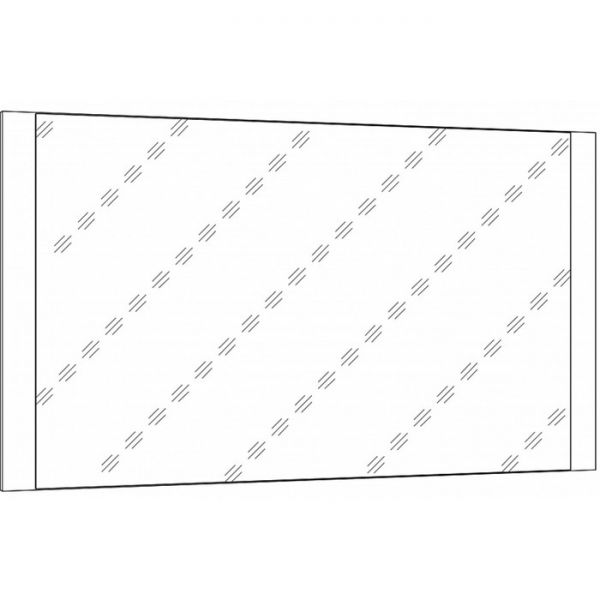 Зеркало навесное НМ 011.91, 888х20х504 Ясень Анкор темный