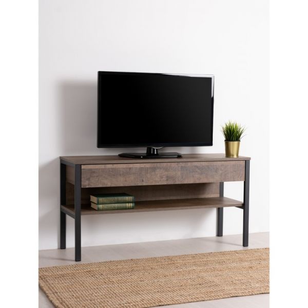 Тумба под ТВ Стронг 13.268, 1092х353х550, Дуб гранж колониальный/Интра