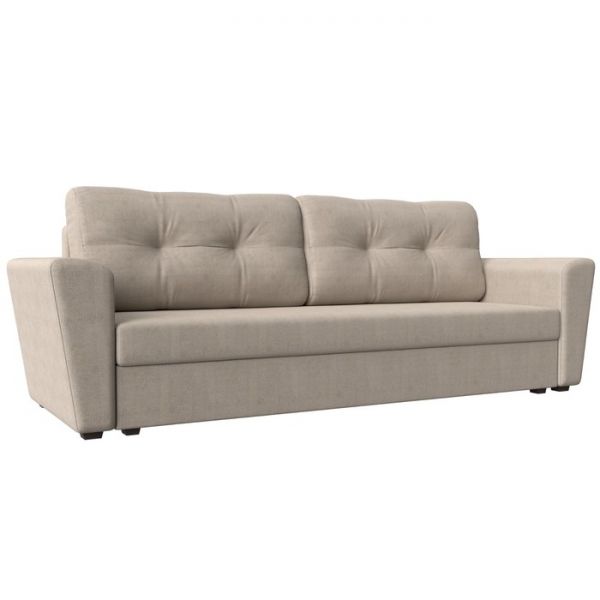 Диван прямой «Амстердам лайт», еврокнижка, рогожка, цвет бежевый