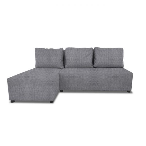 Угловой диван «Алиса», еврокнижка, рогожка, цвет savana plus coral / savana plus ivory