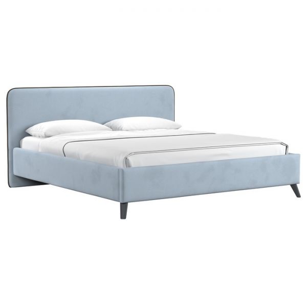 Кровать Миа, 1800х2000, ортопедическое осн+ПМ, Аватар/Стальной светло-серый