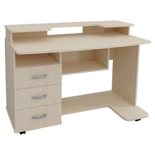 Стол компьютерный Юниор-1  Дуб молочный/венге