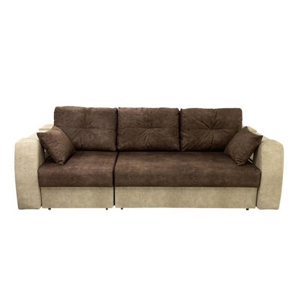 Диван-трансформер «Оптимус», цвет эмилия милк / эмилия дарк браун