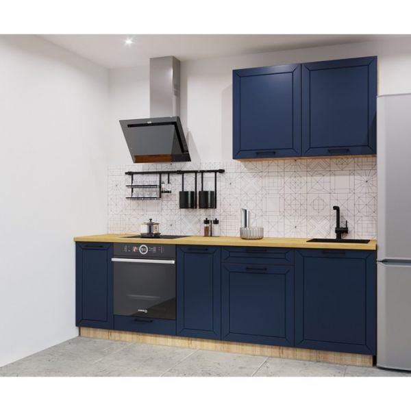 Кухонный гарнитур Океания Кристалл-2, 2600 мм