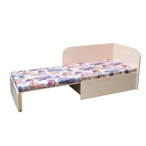 Тахта "Вырастайка", ткань Слоники  (угол правый)