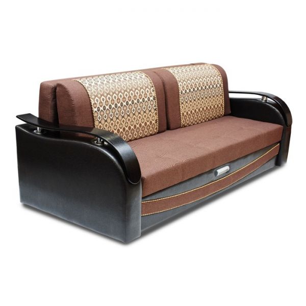 Диван прямой «Рим», еврокнижка, цвет монтана 036 / астор 560 / султан шоколад