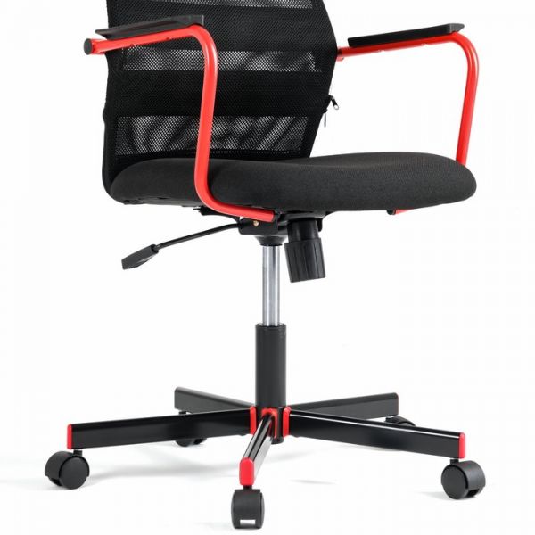 Кресло игровое Zombie ONE черный, TW-01 3C11 сетка/ткань, с подголовником, крестовина металл