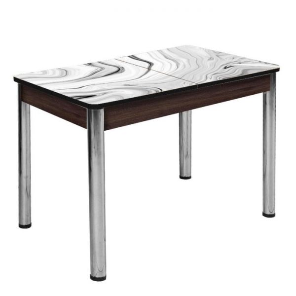 Стол раздвижной «Триумф», 1000(1350) ? 700 ? 750 мм, опоры хром, цвет венге / 400321657