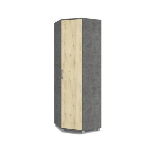 Шкаф угловой Карина К57 420x700x2100 Камень темный/дуб ирландский