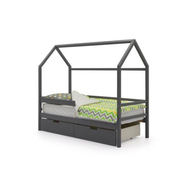 Детская кровать-домик Бельмарко Svogen графит