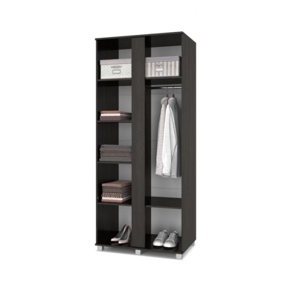 Шкаф Пандора-П22 520х900х2100 двухстворчатый с зеркалом Венге/дуб млечный