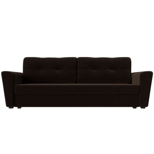 Диван прямой «Амстердам лайт», еврокнижка, микровельвет, цвет бежевый