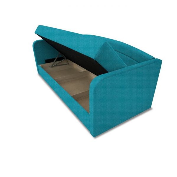 Диван-кровать «Гарвард», без подушек, велюр, цвет shaggy azure