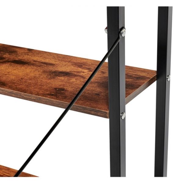 Стол письменный с полками Frame, 1000 ? 450 ? 1100 см, цвет дерево лофт / чёрный