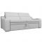 Прямой диван «Медиус», механизм выкатной, экокожа, цвет белый