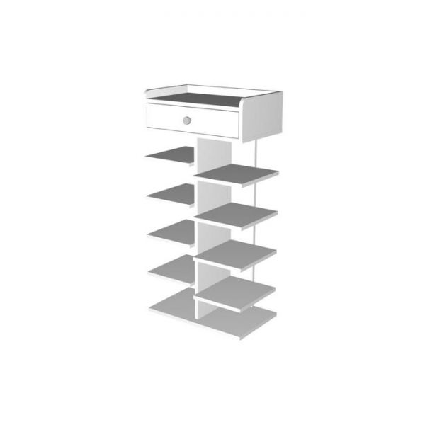 Стойка под обувь, 500 ? 300 ? 1000 мм, цвет белый