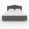 Кровать «Ротонда» без ПМ, 140 ? 200 см, ортопедическое основание, цвет Star Velvet 16 Grey