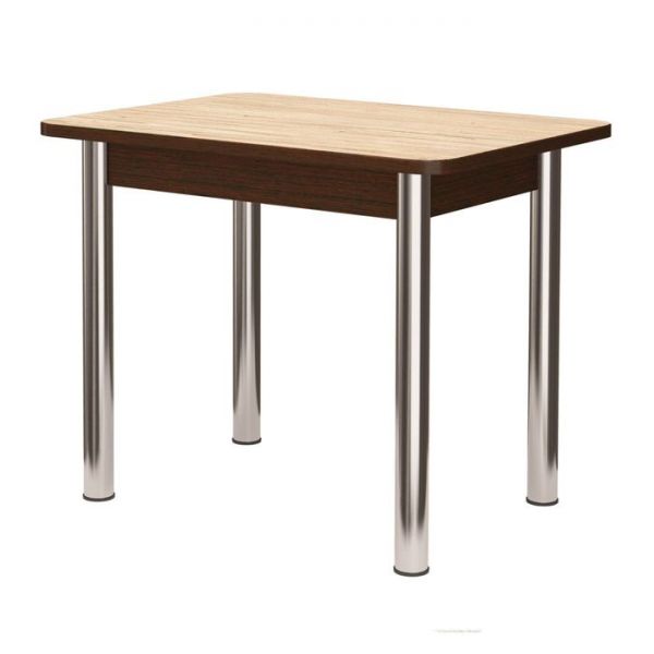 Стол кухонный, 800х590х760 мм, берилл, опоры Брифинг, хром