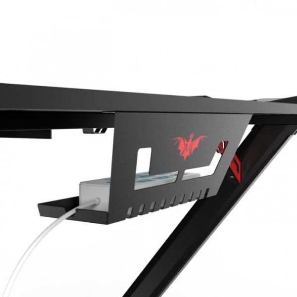 Стол игровой  Eureka Z1-S Pro c RGB подсветкой, черный