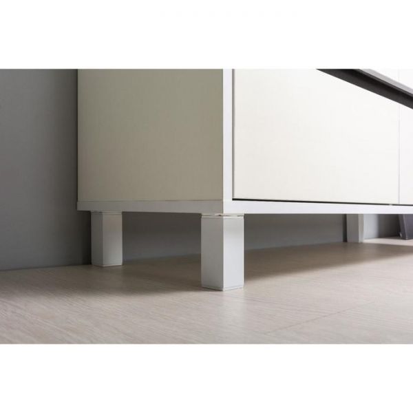 Тумба ТВ Квадро 13.277, 1000х368х540, Белый премиум