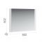 Зеркало «Йорк», 802 ? 20 ? 602 мм, цвет белый / белый глянец