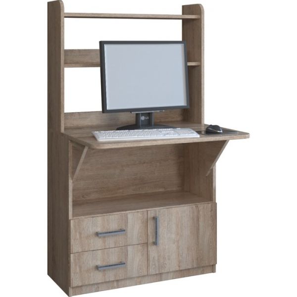 Компьютерный стол СП-1  802х375/710х1400 Дуб баррик