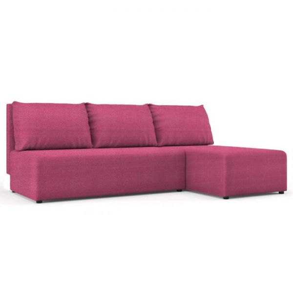 Угловой диван «Алиса», бельевой ящик, еврокнижка, ткань велюр, цвет shaggy azure