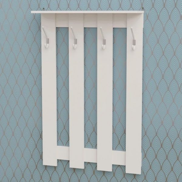 Вешалка настенная В-5 760х200х1150  белый