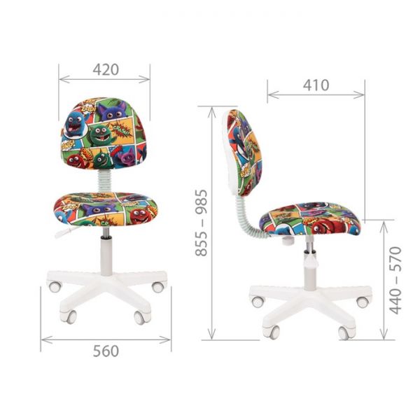 Кресло Chairman Kids 104 ткань котики