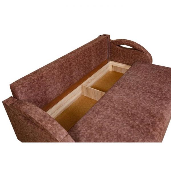 Диван прямой "Юпитер 4", " тефи коричневый"