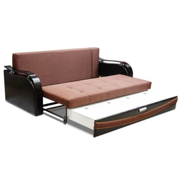 Диван прямой «Рим», еврокнижка, цвет монтана 036 / астор 560 / султан шоколад