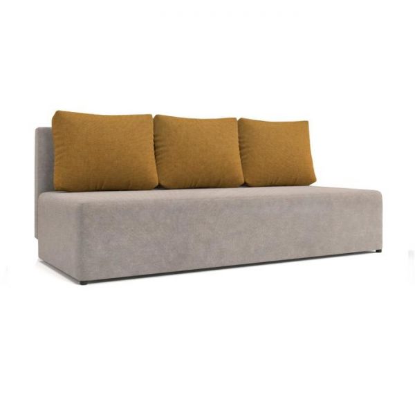 Диван «Алиса 2», еврокнижка, рогожка, цвет savana plus denim / savana plus ivory