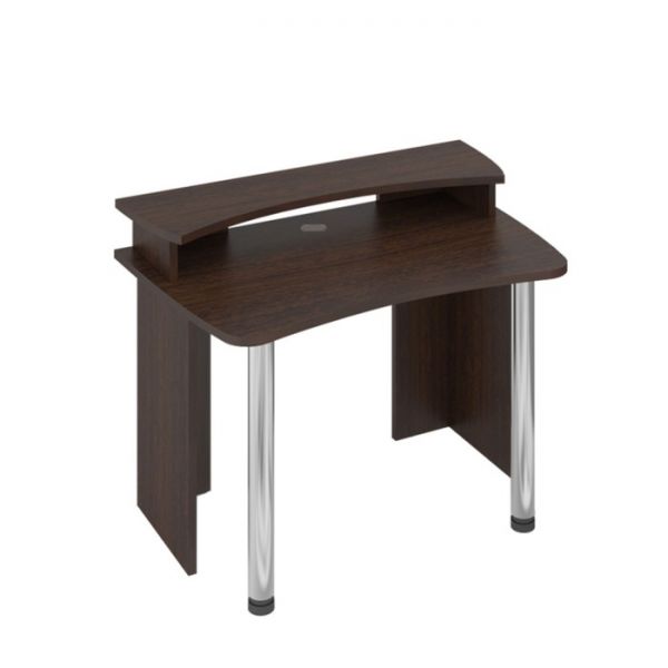 Стол СКЛ-Софт120 с надстройкой, 1200 ? 750 ? 950 мм, цвет белый жемчуг