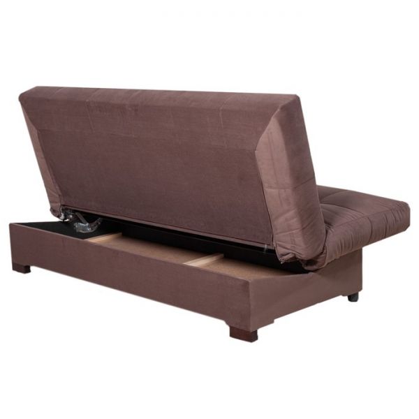 Прямой диван «Осло», механизм книжка, велюр, цвет серый