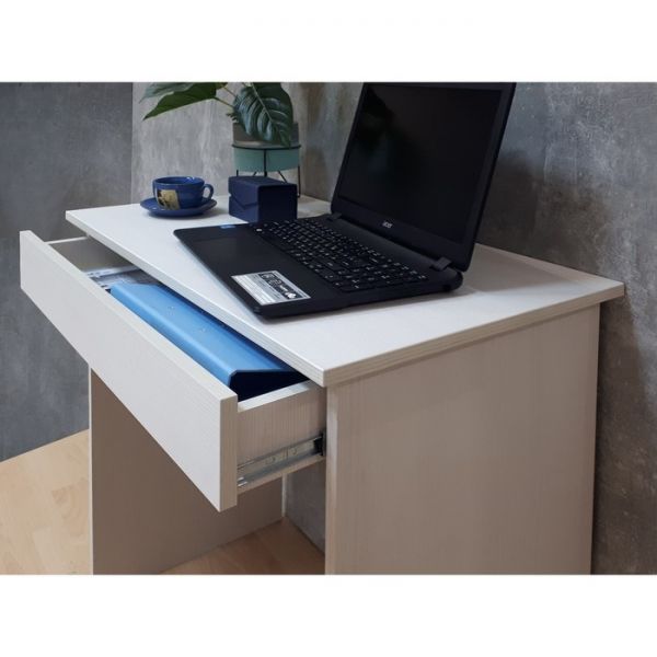 Стол компьютерный с ящиком, 800 ? 450 ? 750 мм, цвет белый