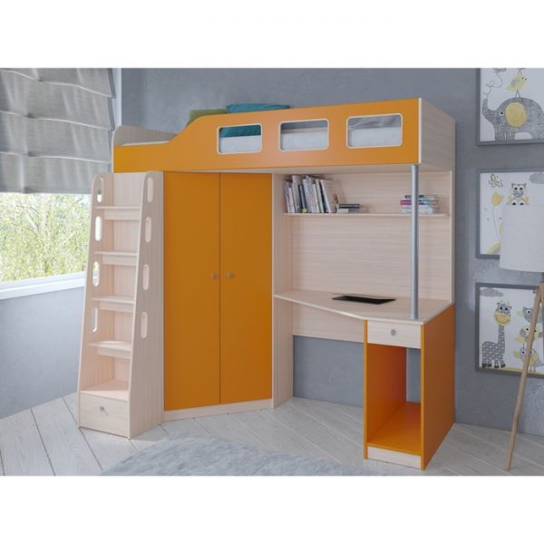 Детский комплекс «Астра 7», цвет дуб молочный/дуб молочный