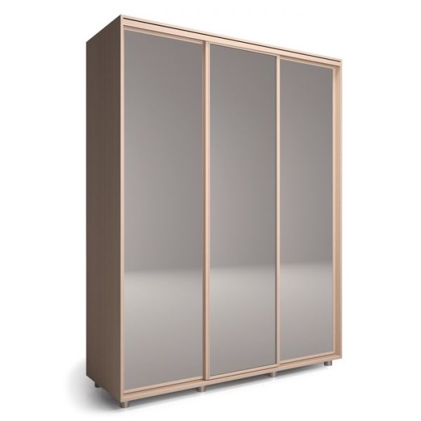 Шкаф-купе Удачный 3 зеркала 2370х600х2300 Венге Темный