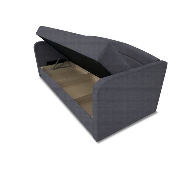 Диван-кровать «Гарвард», без подушек, велюр, цвет shaggy azure